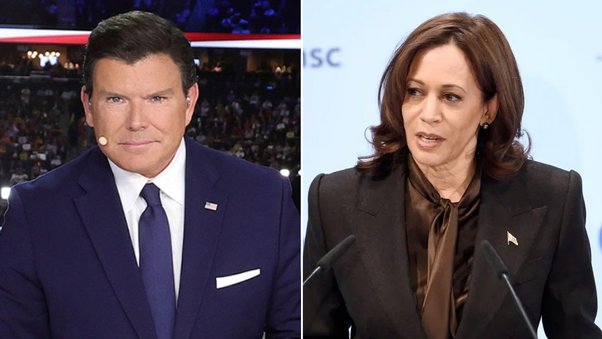 Bret Baier and Kamala Harris