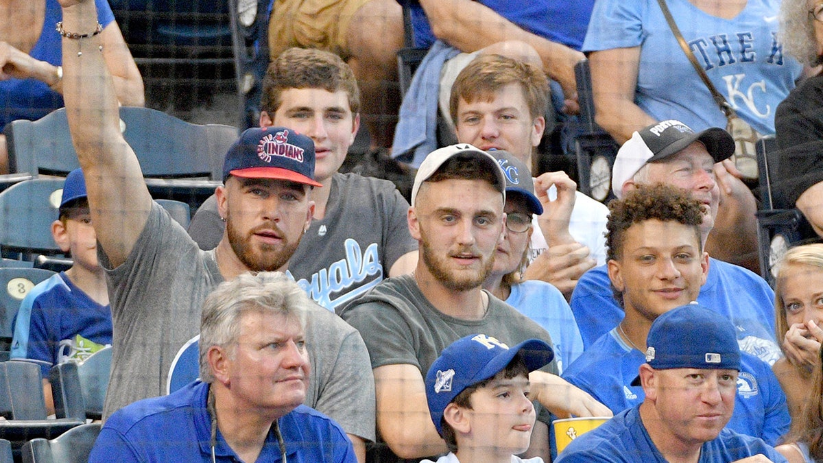 Travis Kelce at a baseball game