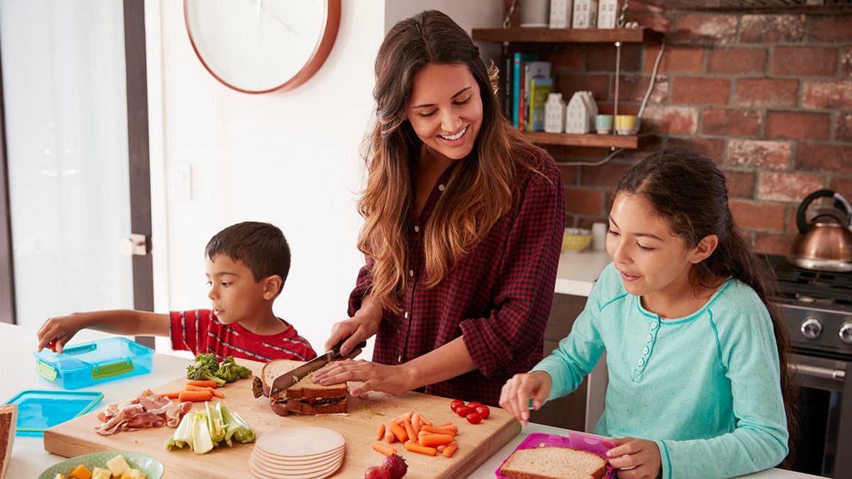 Meal prepping with kids