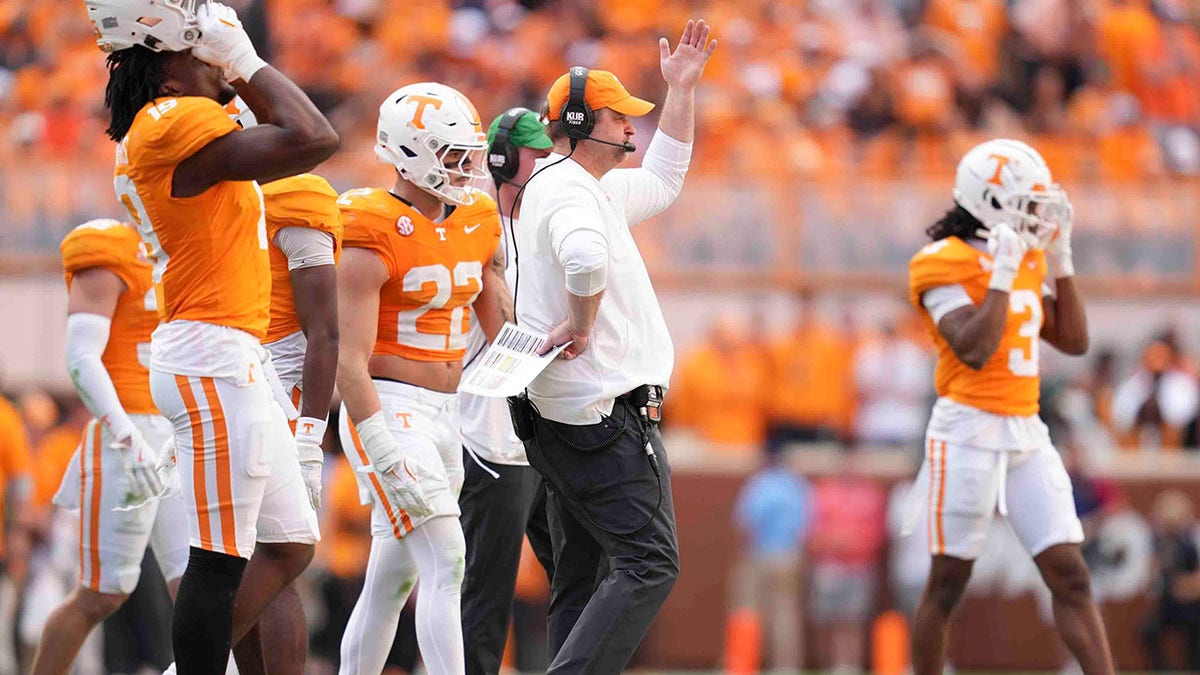 Tennessee coach on the sidelines