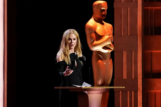 Nicole Kidman speaks during the 15th Governors Awards at The Ray Dolby Ballroom in Los Angeles