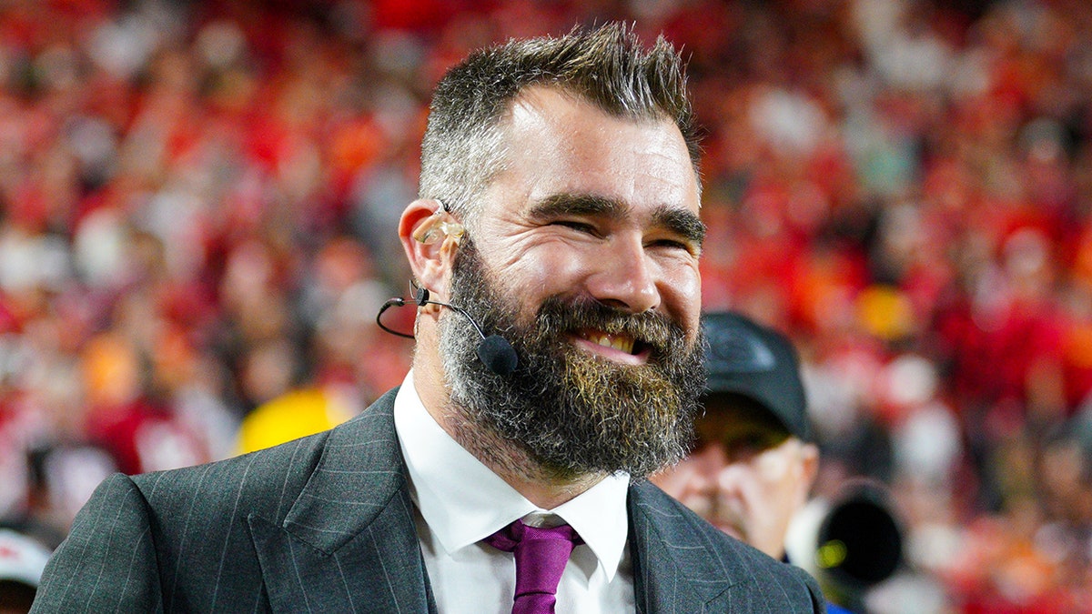 Jason Kelce smiles