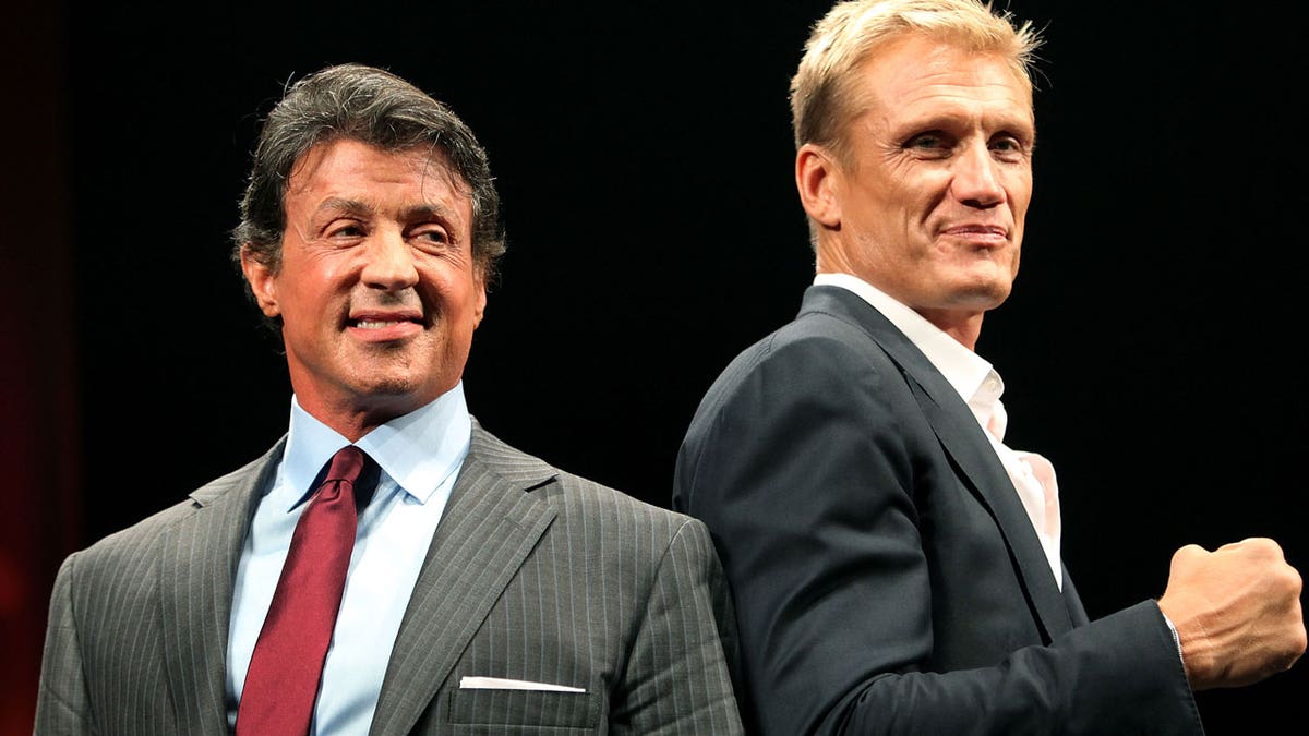 Dolph Lundgren and Sylvester Stallone