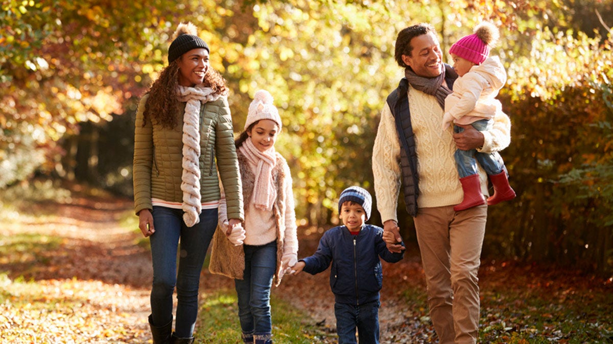 Family walking