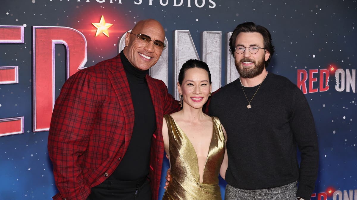 Dwayne Johnson, Lucy Liu and Chris Evans