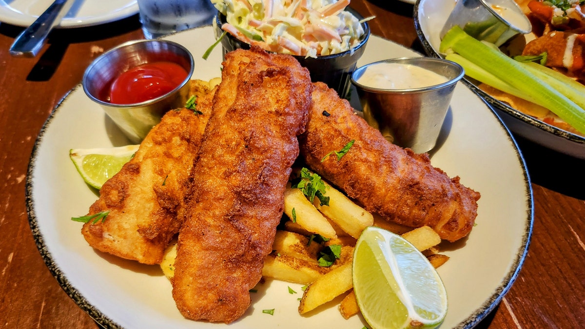 Fish and chips.