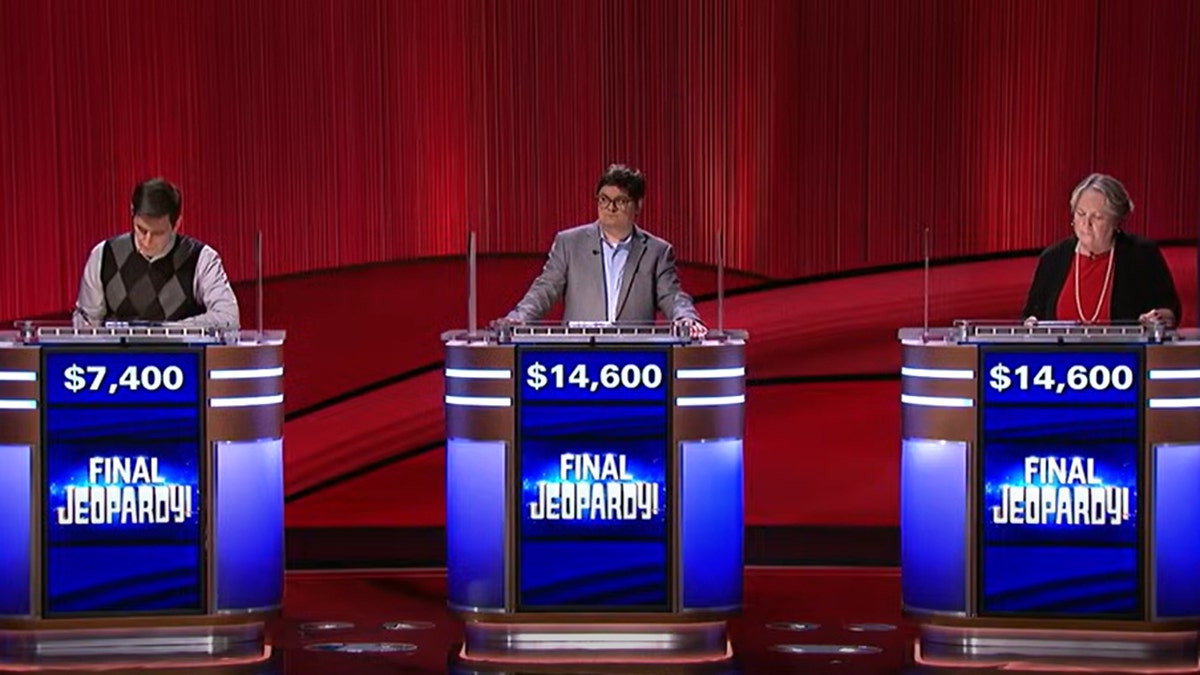 Contestants on "Jeopardy!"