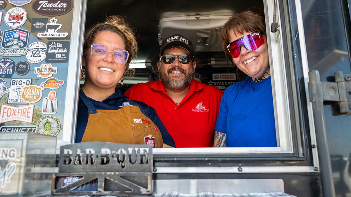 rossler and crew in his food truck