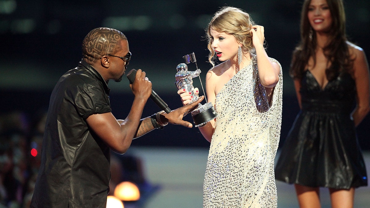 Kanye West interrupting Taylor Swift at the MTV Video Music Awards