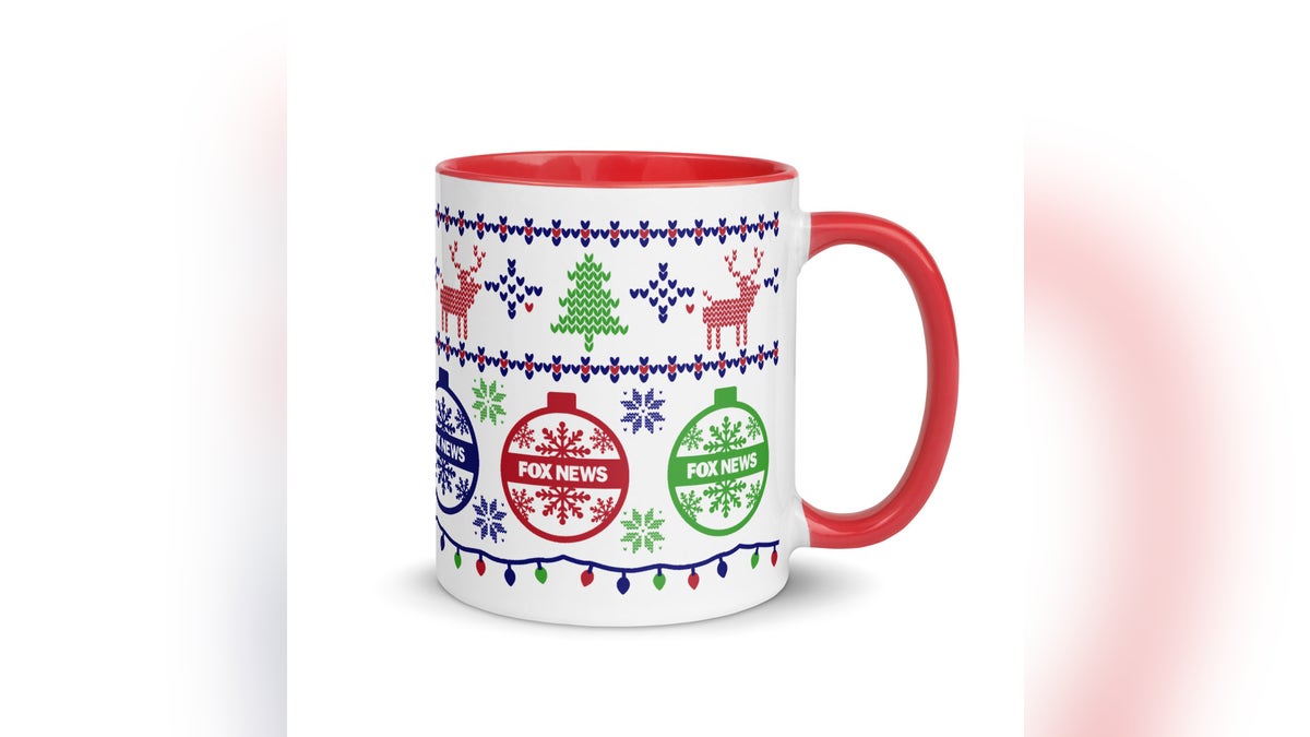 Drink all your favorite holiday hot drinks from this festive mug. 